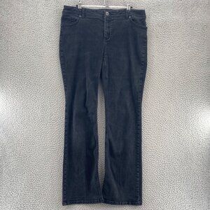 Chicos Jeans Womens 2 US 12 Black So Slimming Boot Cut Denim Stretch Everyday
